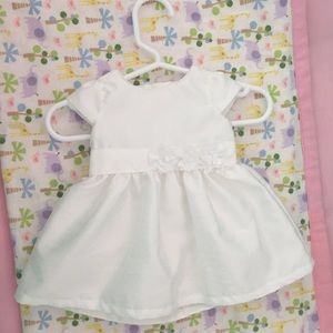 White newborn dress